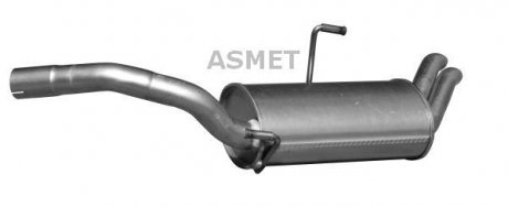 Задній. глушник,випускна сист. ASM09.101 Asmet 09.101 (фото 1)