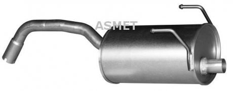Задній. глушник,випускна сист. ASM16.059 Asmet 16.059 (фото 1)