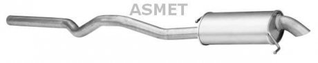 Задній. глушник,випускна сист. ASM04.111 Asmet 04.111