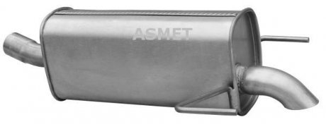 Задній. глушник,випускна сист. ASM05.184 Asmet 05.184 (фото 1)