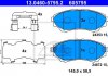 Гальмівні колодки, дискові ATE 13.0460-5795.2 (фото 3)