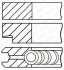 Кольца поршневые на 1 цилиндр GOETZE 08-784700-00 (фото 1)