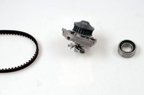 Комплект ГРМ, пас+ролик+помпа HEPU PK10641 (фото 1)
