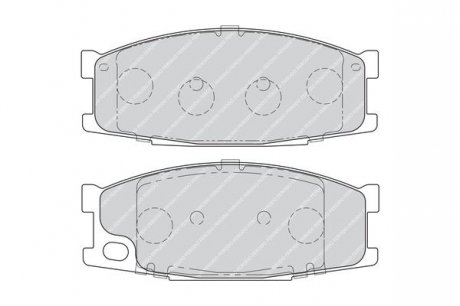 Гальмівні колодки, дискові FERODO FVR1701 (фото 1)