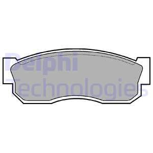 Дисковые тормозные колодки, комплект Delphi LP0261