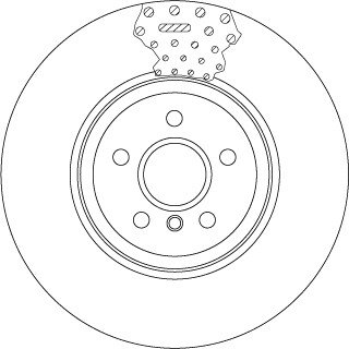 Гальмівний диск двосекційний TRW DF6605S