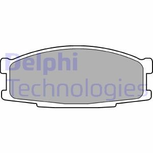 Дисковые тормозные колодки, комплект Delphi LP0981