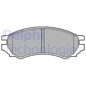 Дисковые тормозные колодки, комплект Delphi LP0670