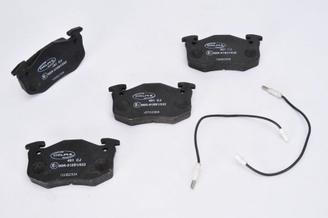 Дисковые тормозные колодки, комплект Delphi LP0491