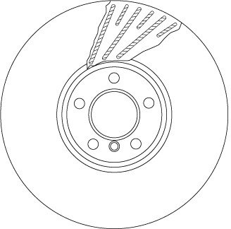 Гальмівний диск двосекційний TRW DF6622S (фото 1)