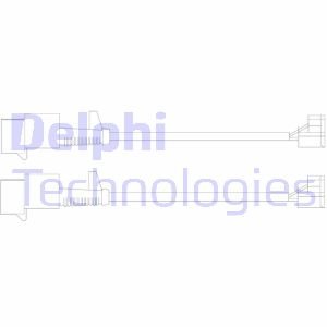 Датчик зносу,гальм.колодки Delphi LZ0246 (фото 1)