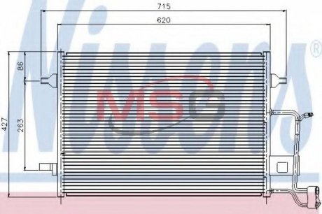 Радіатор кондиціонера NIS NISSENS 94922