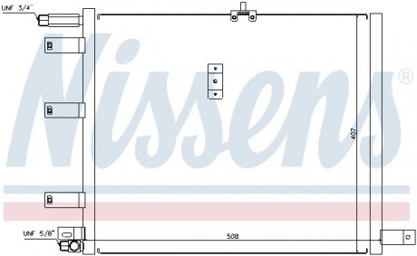 Радіатор кондиціонера NIS NISSENS 94300