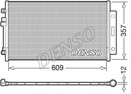 Радіатор кондиціонера DENSO DCN09004 (фото 1)