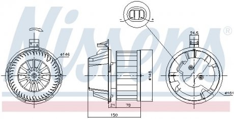 Вентилятор салону NIS NISSENS 87384