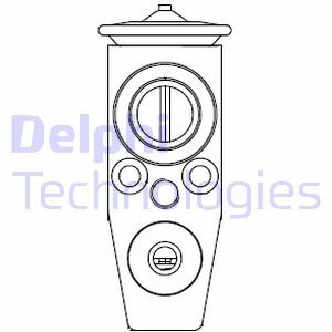 Розширювальний клапан кондиціонера Delphi CB1011V (фото 1)