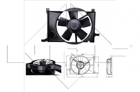 Вентилятор радіатора NRF 47009
