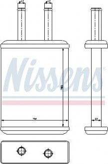 Радіатор пічки NIS NISSENS 77524 (фото 1)