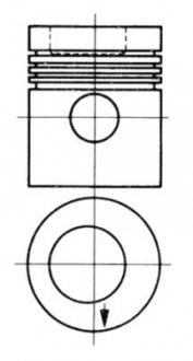 Поршень (діаметр 97мм, STD) KOLBENSCHMIDT 93 882 600 (фото 1)