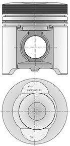 Поршень KOLBENSCHMIDT 40 483 600 (фото 1)