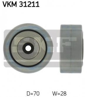Паразитний / ведучий ролик, поліклиновий ремінь SKF VKM 31211 (фото 1)