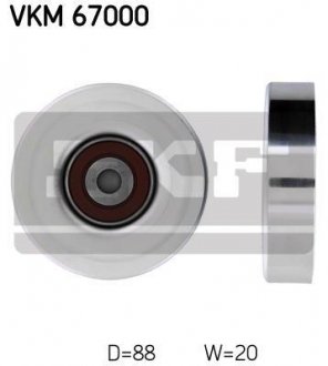 Паразитний / ведучий ролик, поліклиновий ремінь SKF VKM 67000 (фото 1)