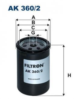 Фільтр повітря FILTRON AK 360/2