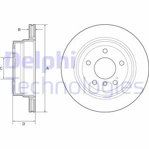 Гальмівний диск Delphi BG4946C