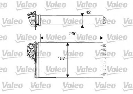 Радіатор обігрівача Valeo 812212 (фото 1)