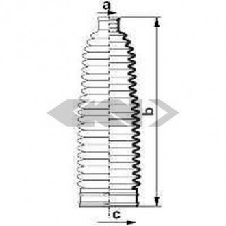 Пильовик кермової рейки SPIDAN 84084 (фото 1)