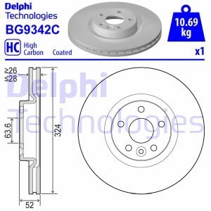 Гальмівний диск Delphi BG9342C (фото 1)