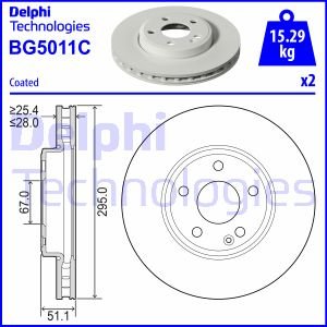 Диск гальмівнийPRZOD Delphi BG5011C