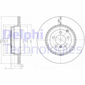 Гальмівний диск Delphi BG9080C