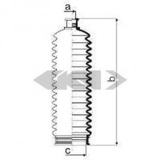 Пильовик кермової рейки SPIDAN 84070