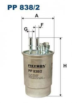 Фільтр палива FILTRON PP 838/2 (фото 1)