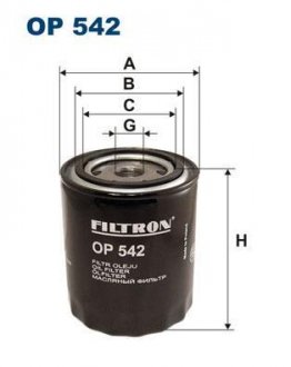 Фільтр масла FILTRON OP 542 (фото 1)