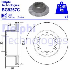 Гальмівний диск Delphi BG9267C
