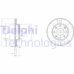 Гальмівний диск Delphi BG2451 (фото 1)