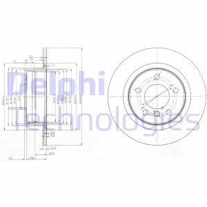 Гальмівний диск Delphi BG3960