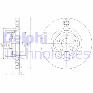 Диск гальмівний Delphi BG9054 (фото 1)