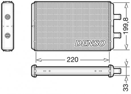 Радіатор пічки DENSO DRR12016