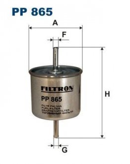 Фiльтр паливний FILTRON PP 865 (фото 1)