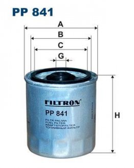 Фільтр палива FILTRON PP 841