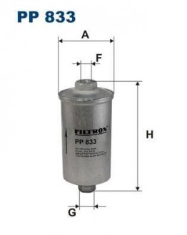 Фильтр топливный FILTRON PP 833