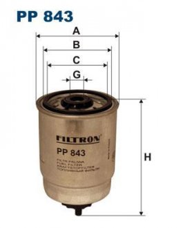 Фільтр палива FILTRON PP 843