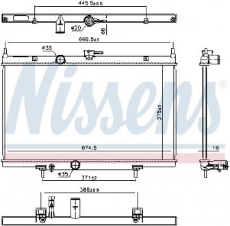 Радіатор NIS NISSENS 606768