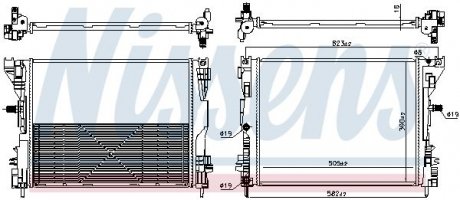 Радіатор NIS NISSENS 606746