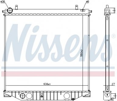 Радіатор NIS NISSENS 616912