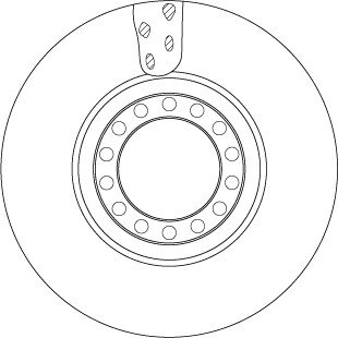 Гальмівний диск TRW DF5077S (фото 1)