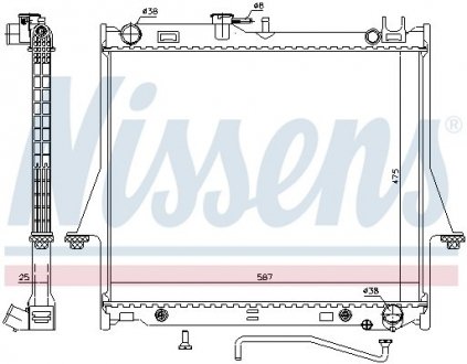 Радіатор NIS NISSENS 60854